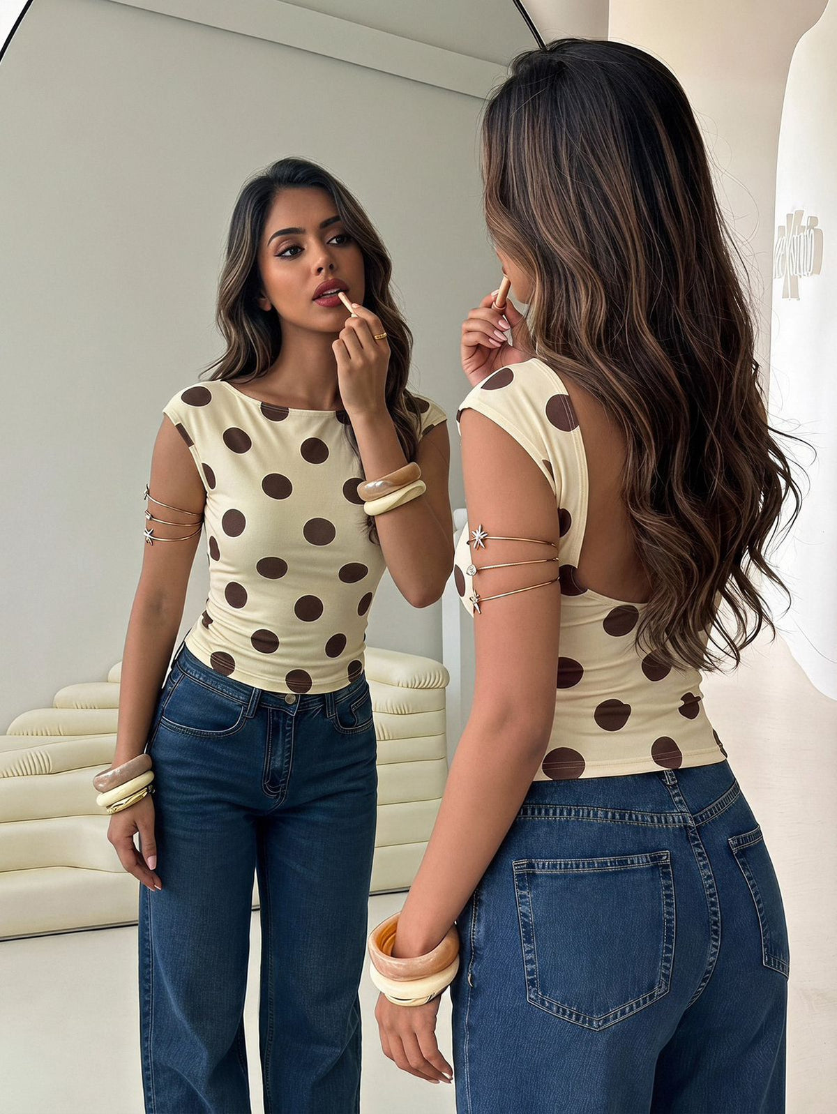 Blusa lunares