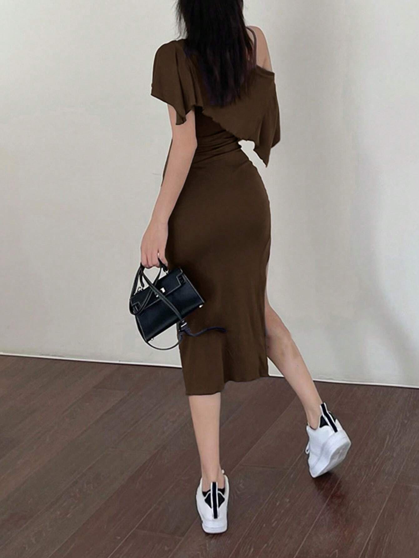 Vestido marrón