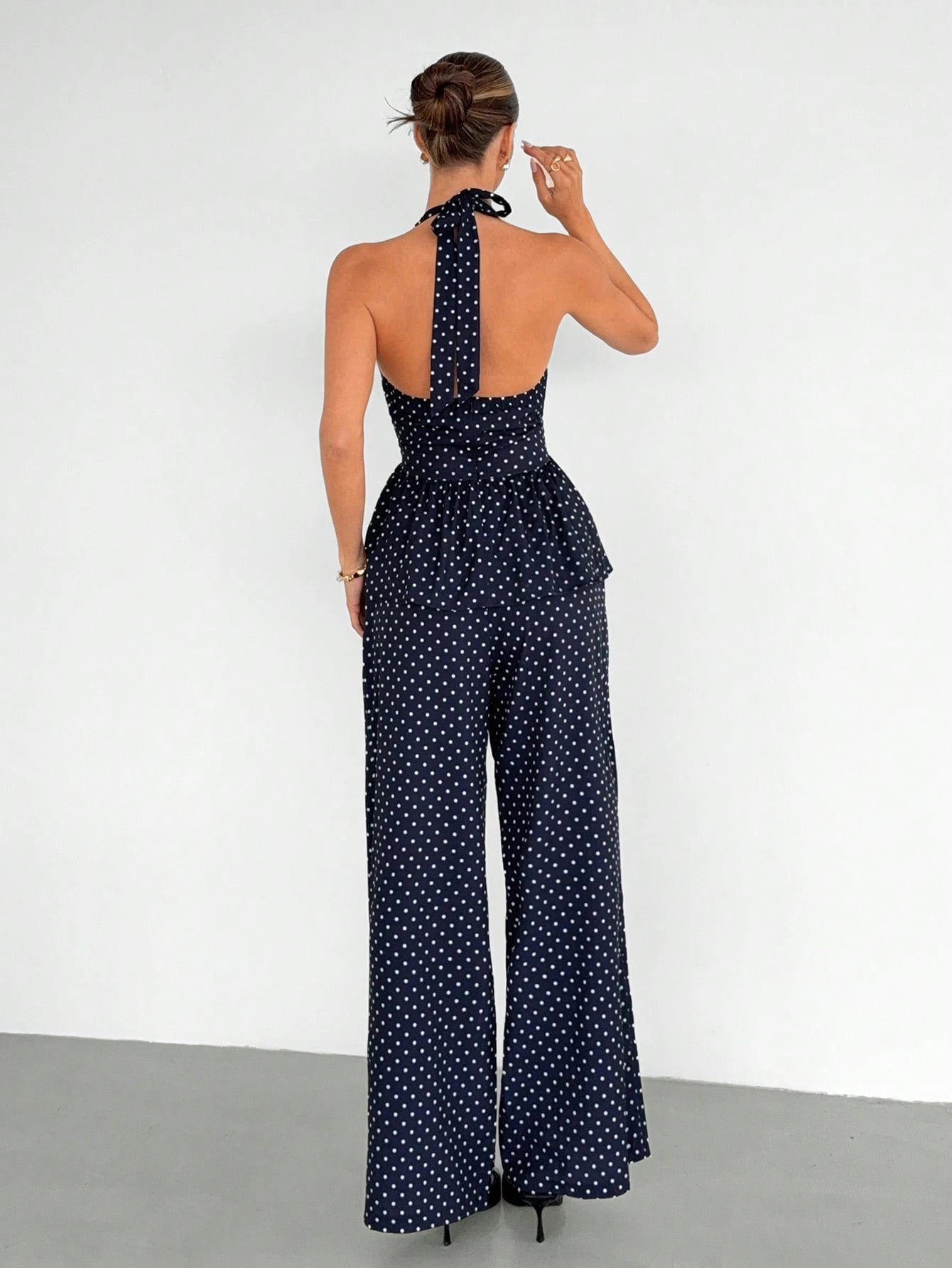 Conjunto puntos azul