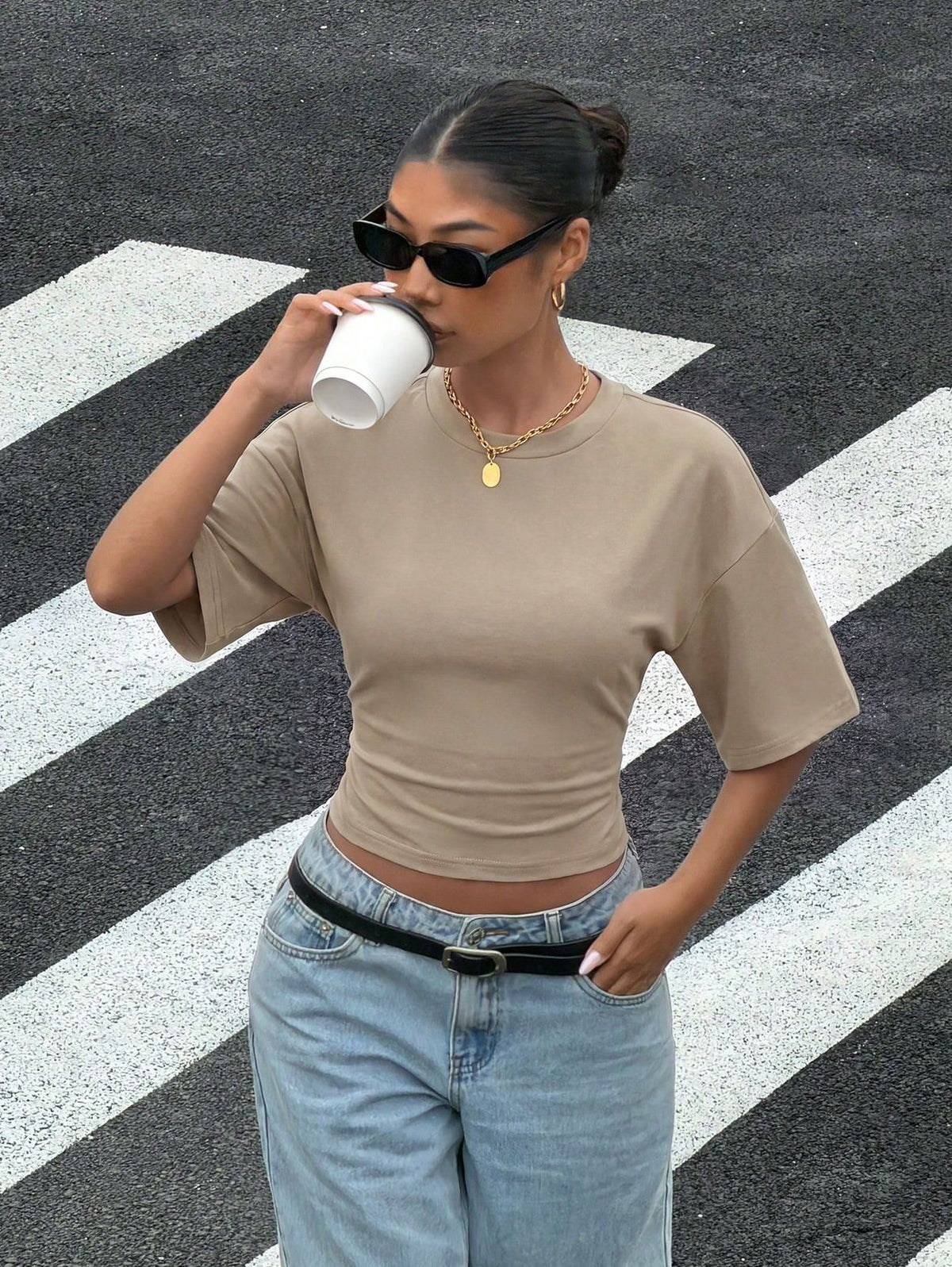 Blusa caqui