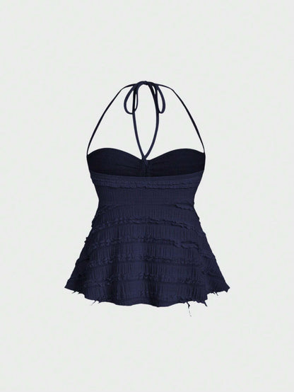 Top azul