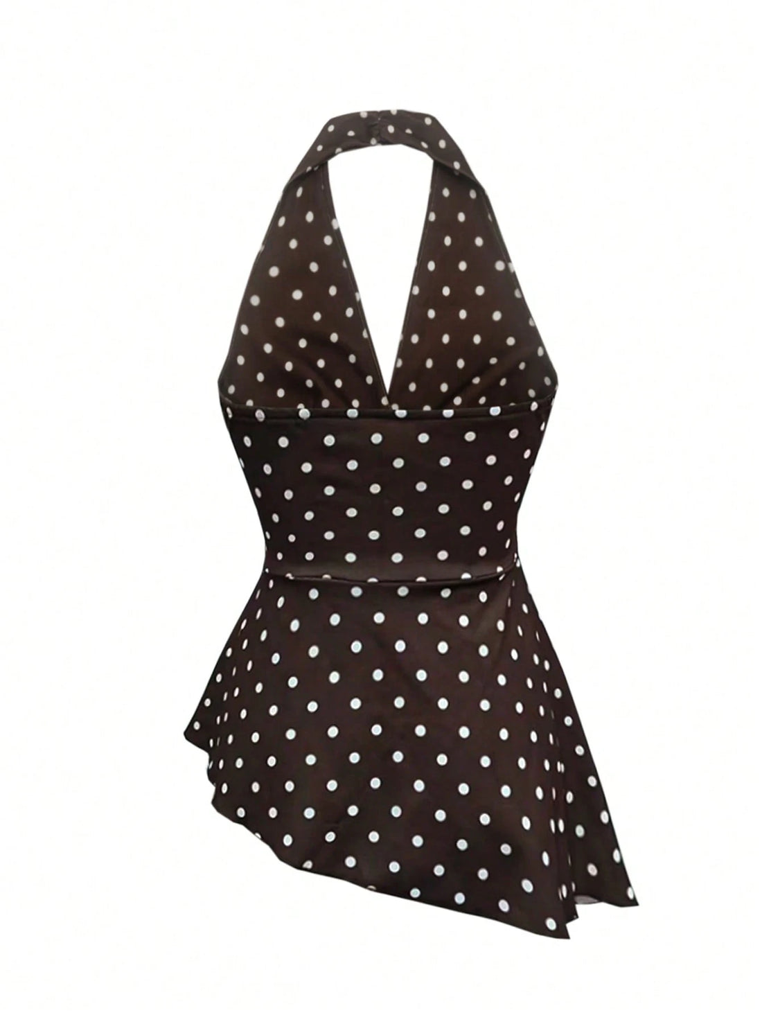 Blusa puntos café