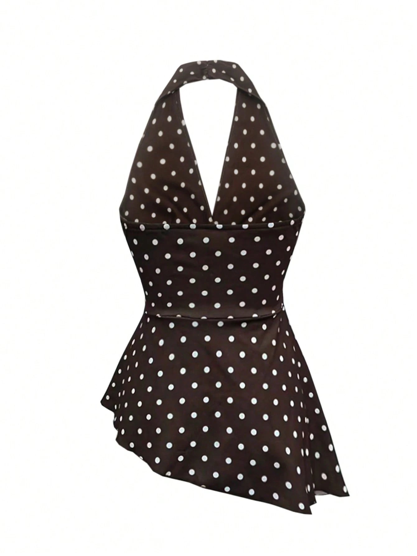 Blusa puntos café