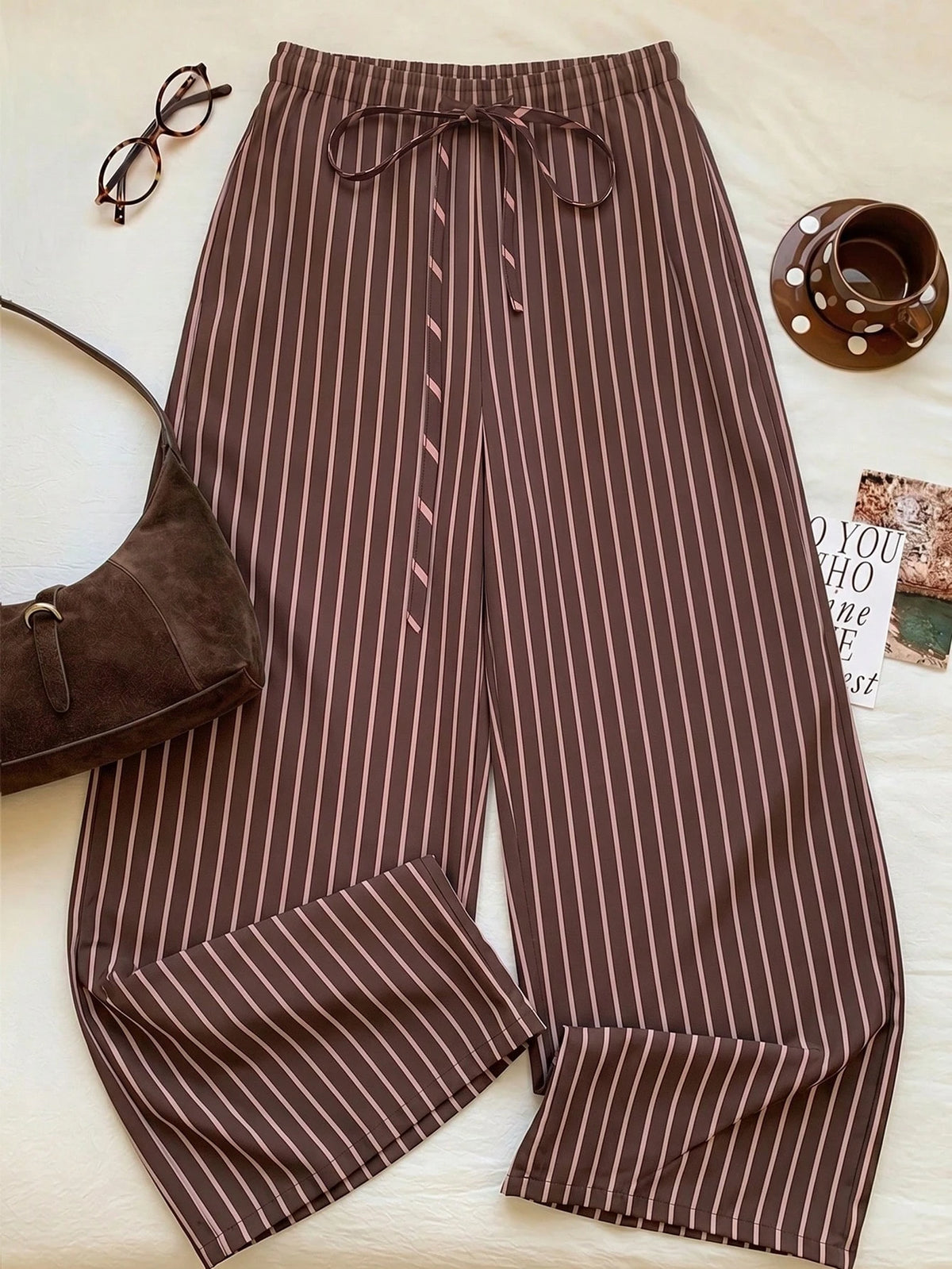 Pantalón Rayas marrón