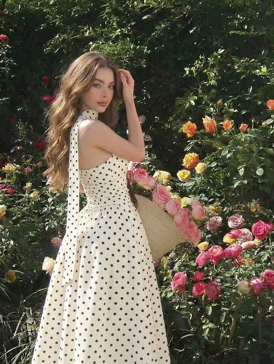 Vestido lunares