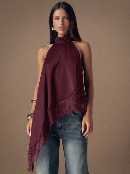 Blusa con encaje