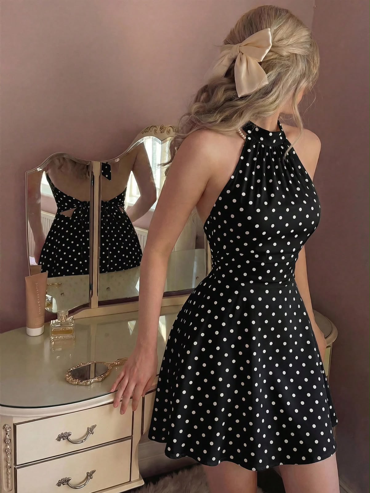Vestido lunares