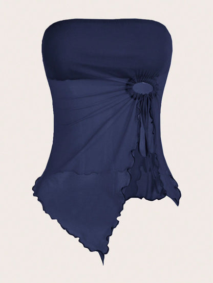 Top azul