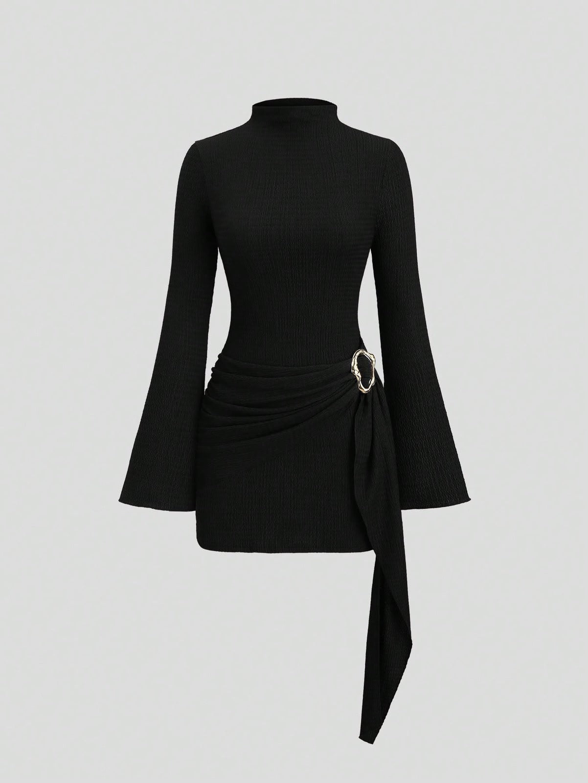 Vestido midi negro