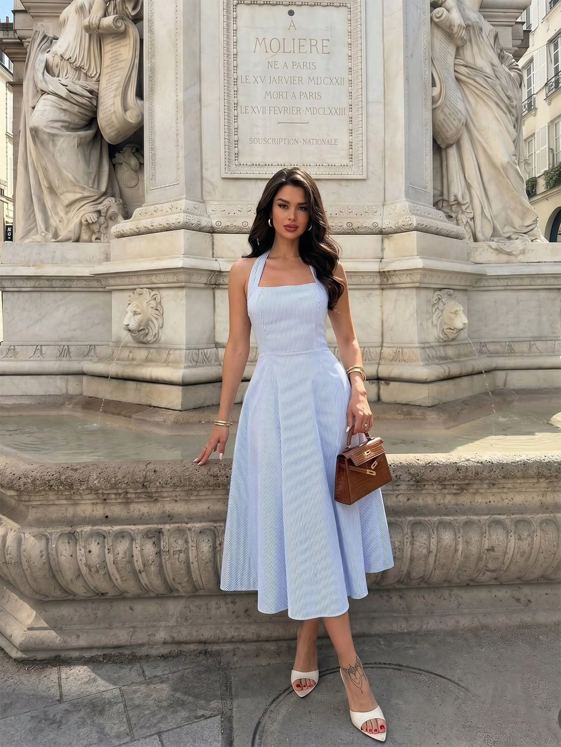 Vestido celeste